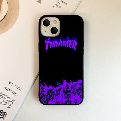 Neon Flame Riot Glass Case