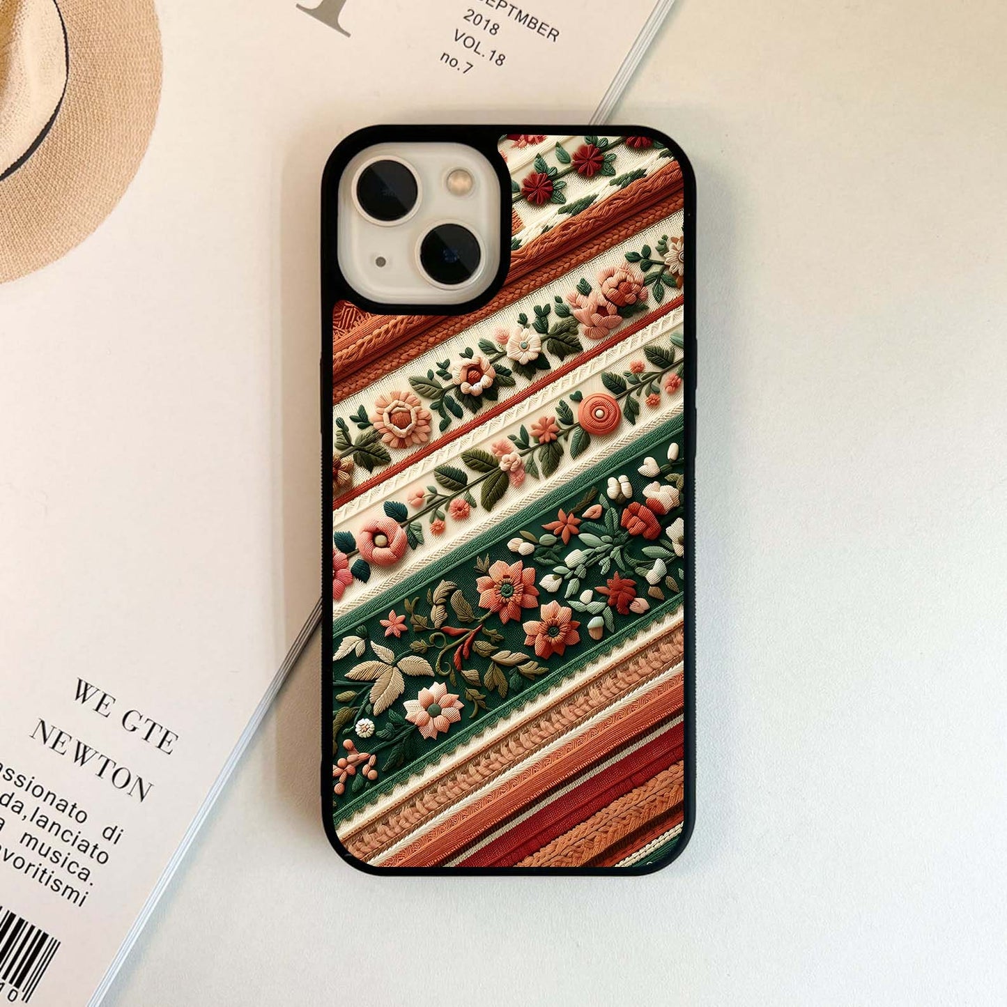 Ornamental Floral Harmony Glass Case