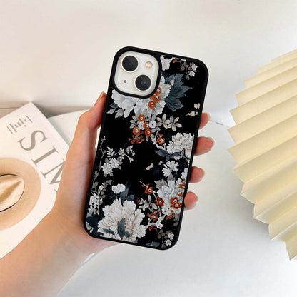 Muted Floral Mist Glass Case