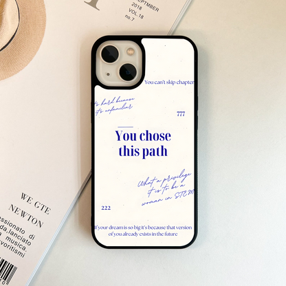 Path Chosen Strength Glass Case