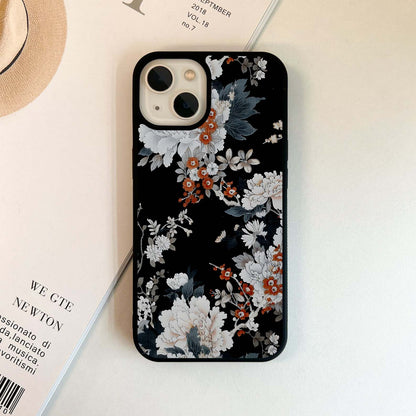 Muted Floral Mist Glass Case