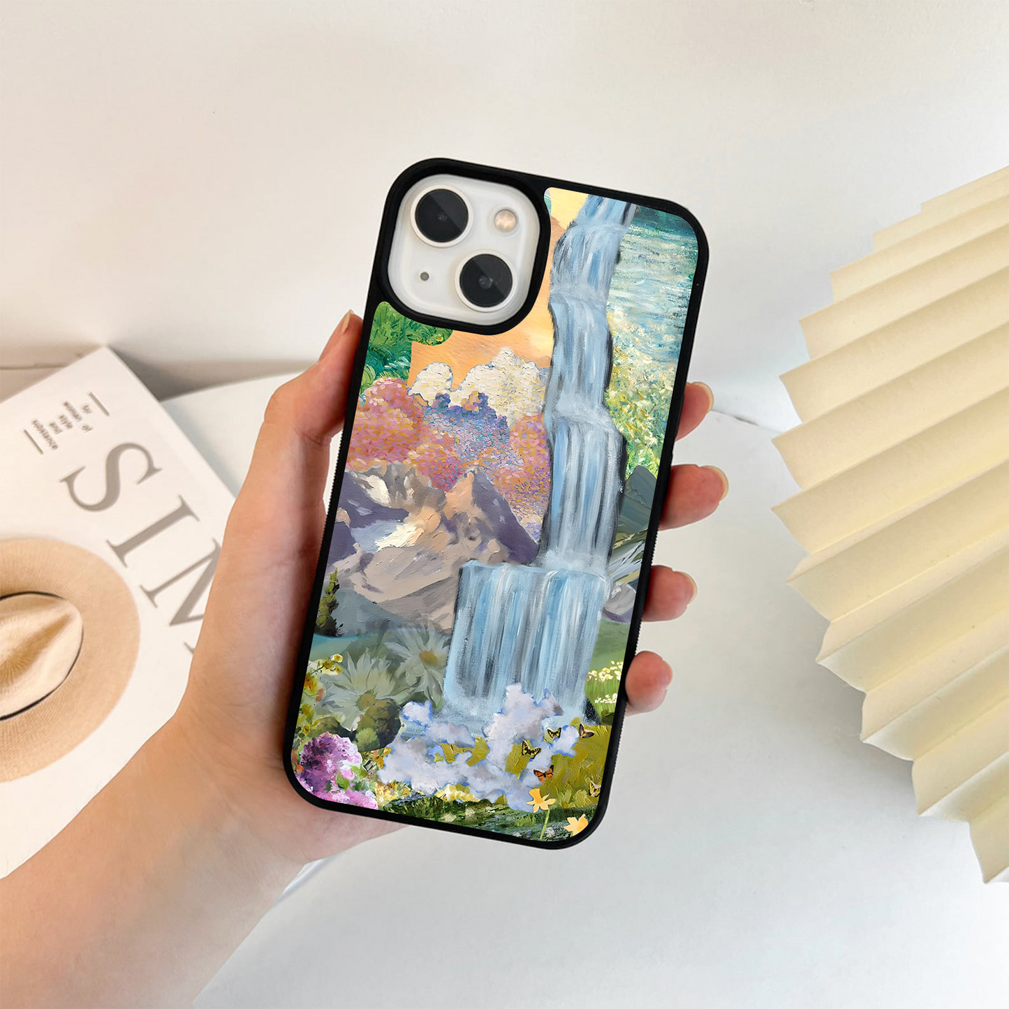 Collage Cascade Daydream Glass Case