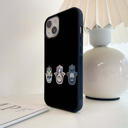 Mystic Hamsa Trio Glass Case