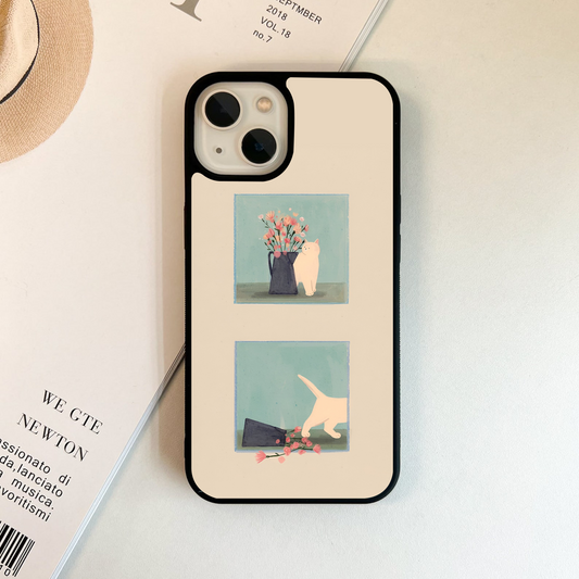 Flower Crime Scene Glass Case