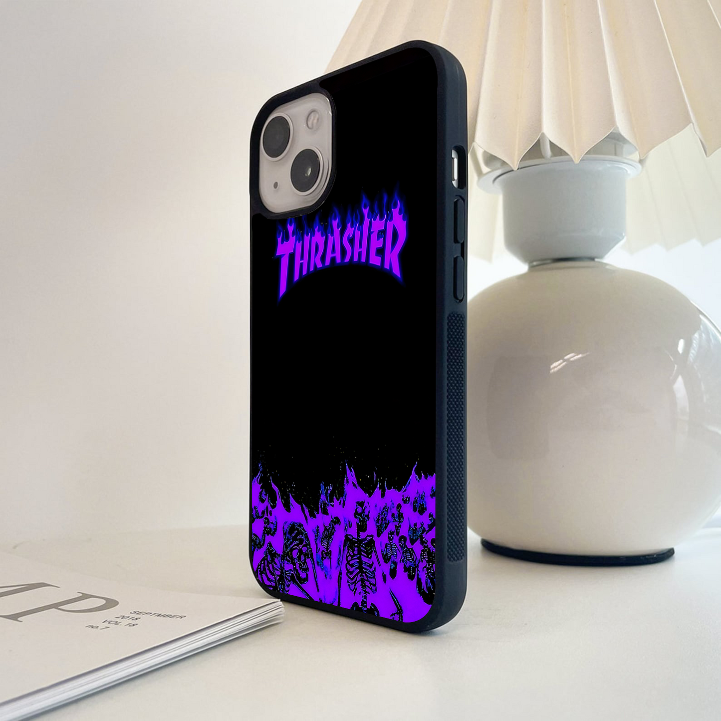 Neon Flame Riot Glass Case