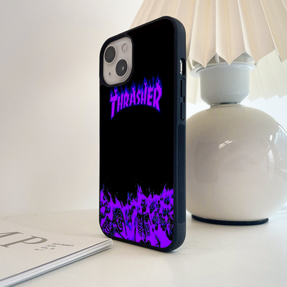 Neon Flame Riot Glass Case