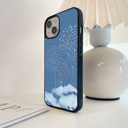 Midnight Firework Whimsy Glass Case