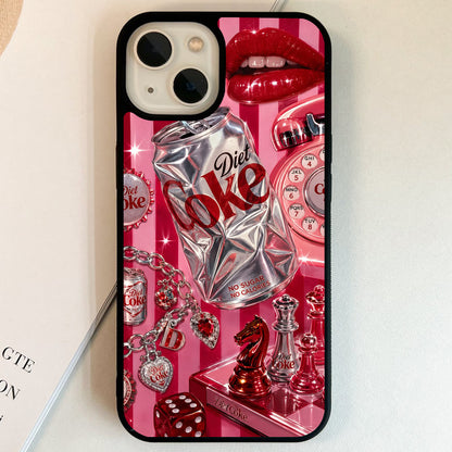 Diet Coke Glam Glass Case