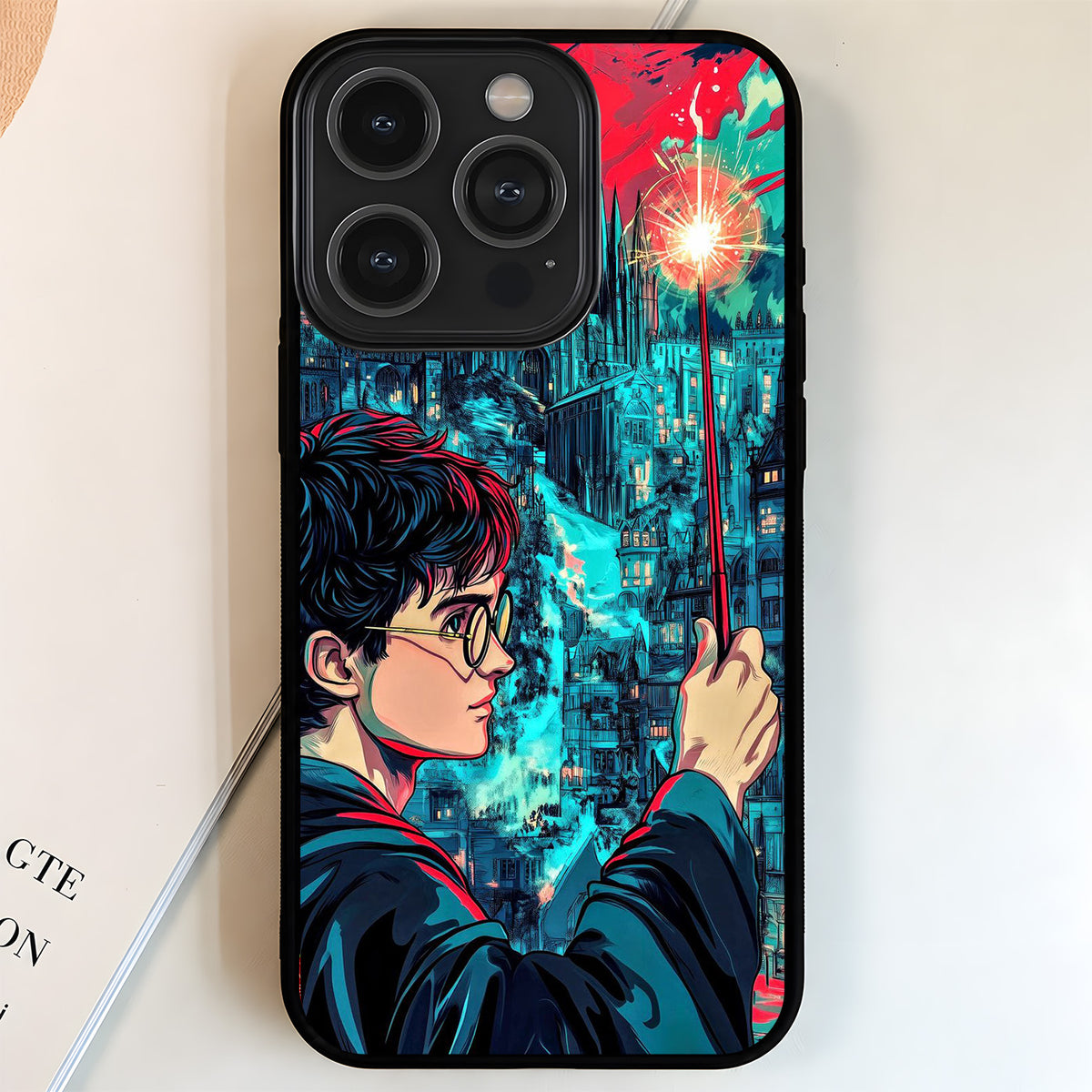 Harry Potter Neon Magic Glass Case