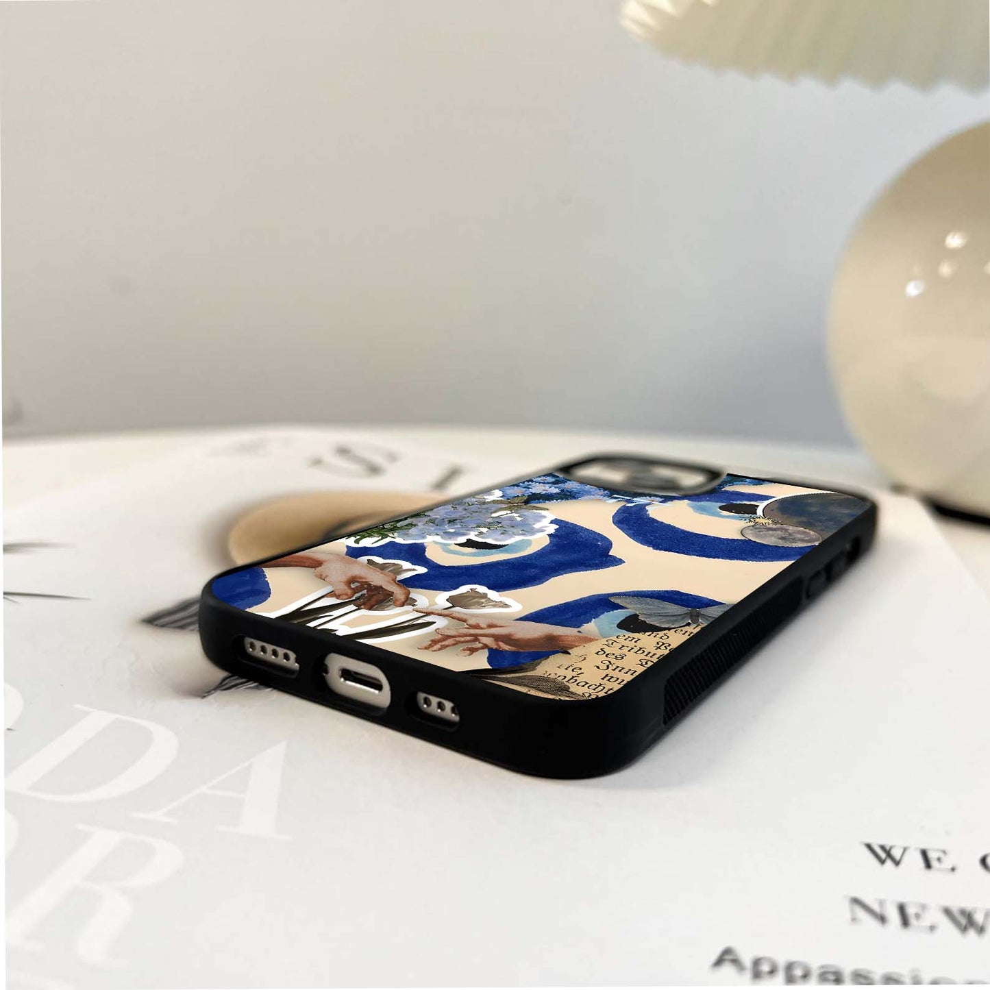 Blue Evil Divine Glass Case