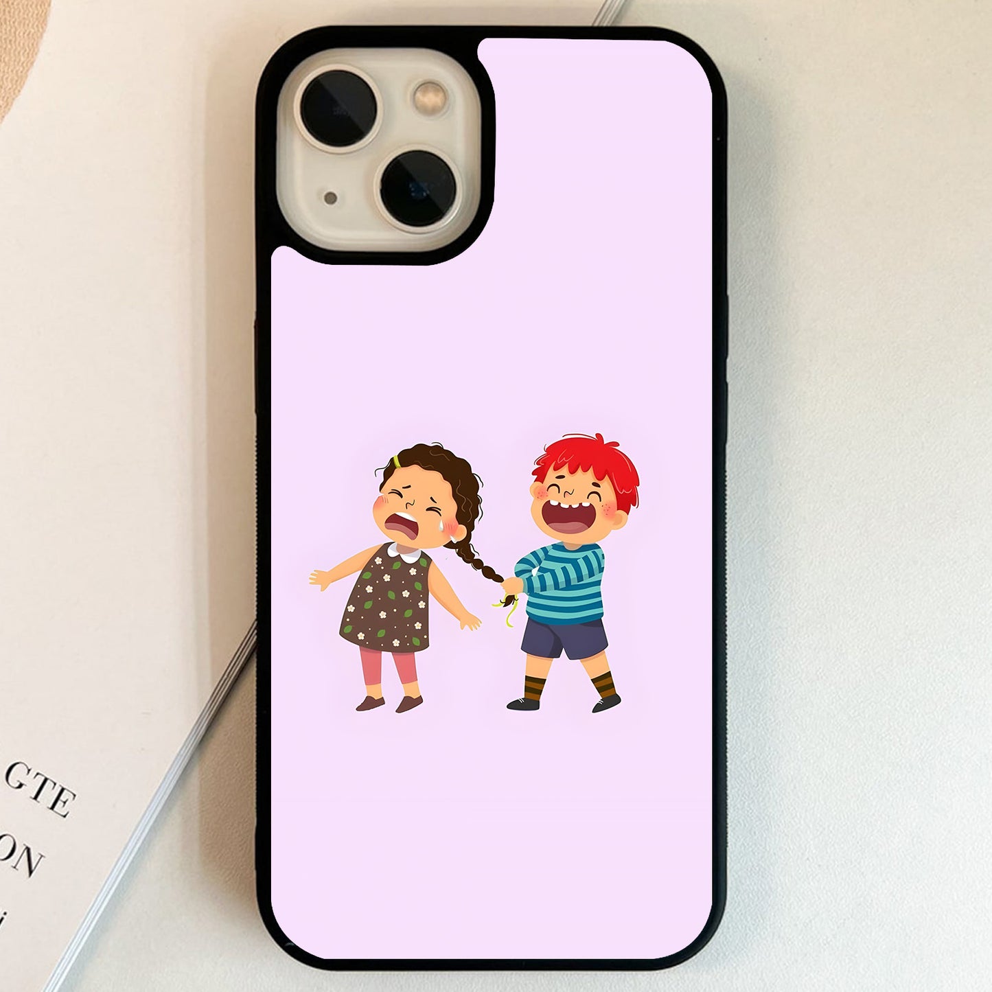 Brother Sister Forever Love Glass Case