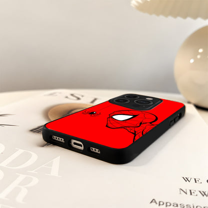 Red Web Spiderman Glass Case