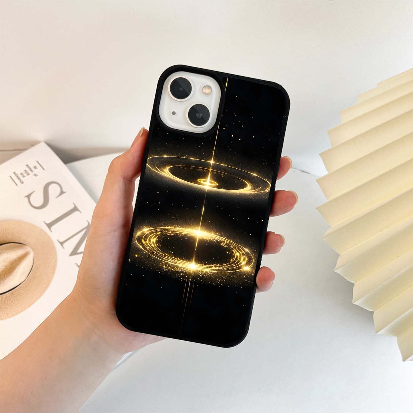 Glitter & Gold Glass Case