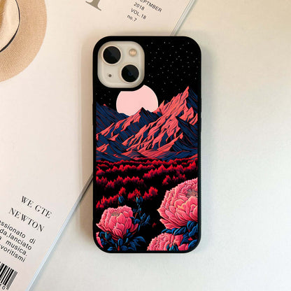 Blush Moon Bloom Glass Case