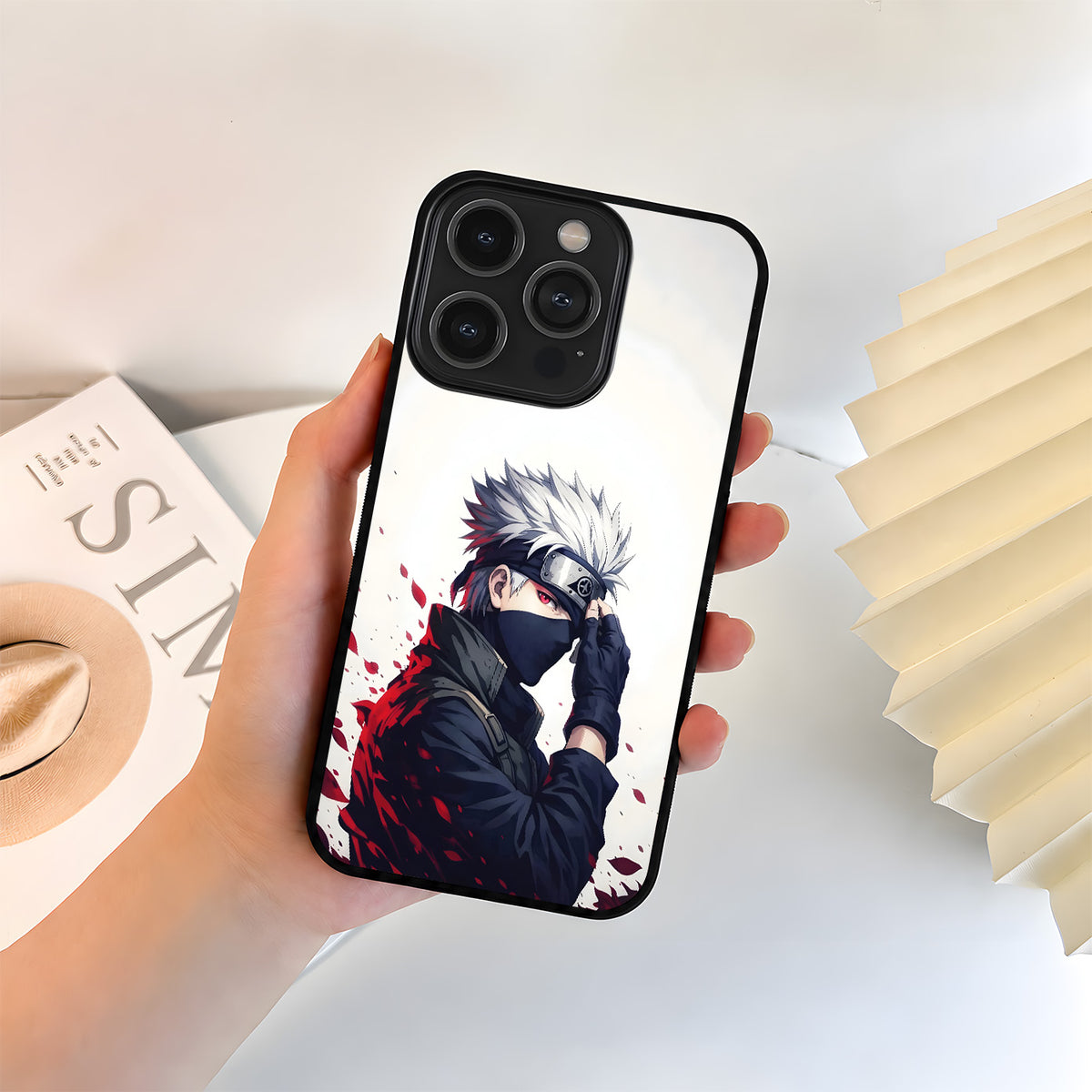 Naruto Kakashi Sharingan Glass Case