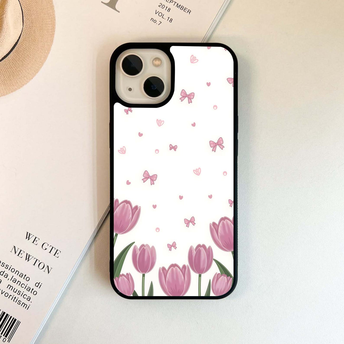 Soft Tulip Meadow Glass Case