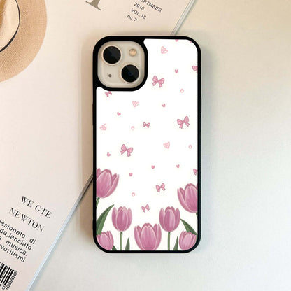 Soft Tulip Meadow Glass Case