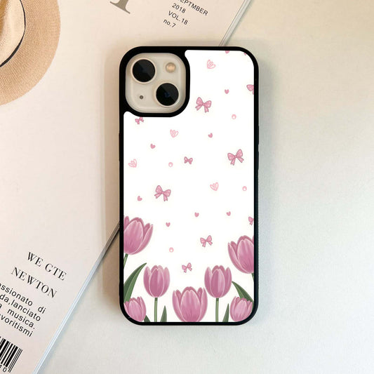 Soft Tulip Meadow Glass Case