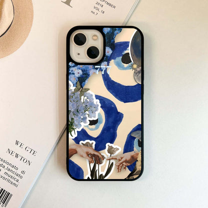 Blue Evil Divine Glass Case