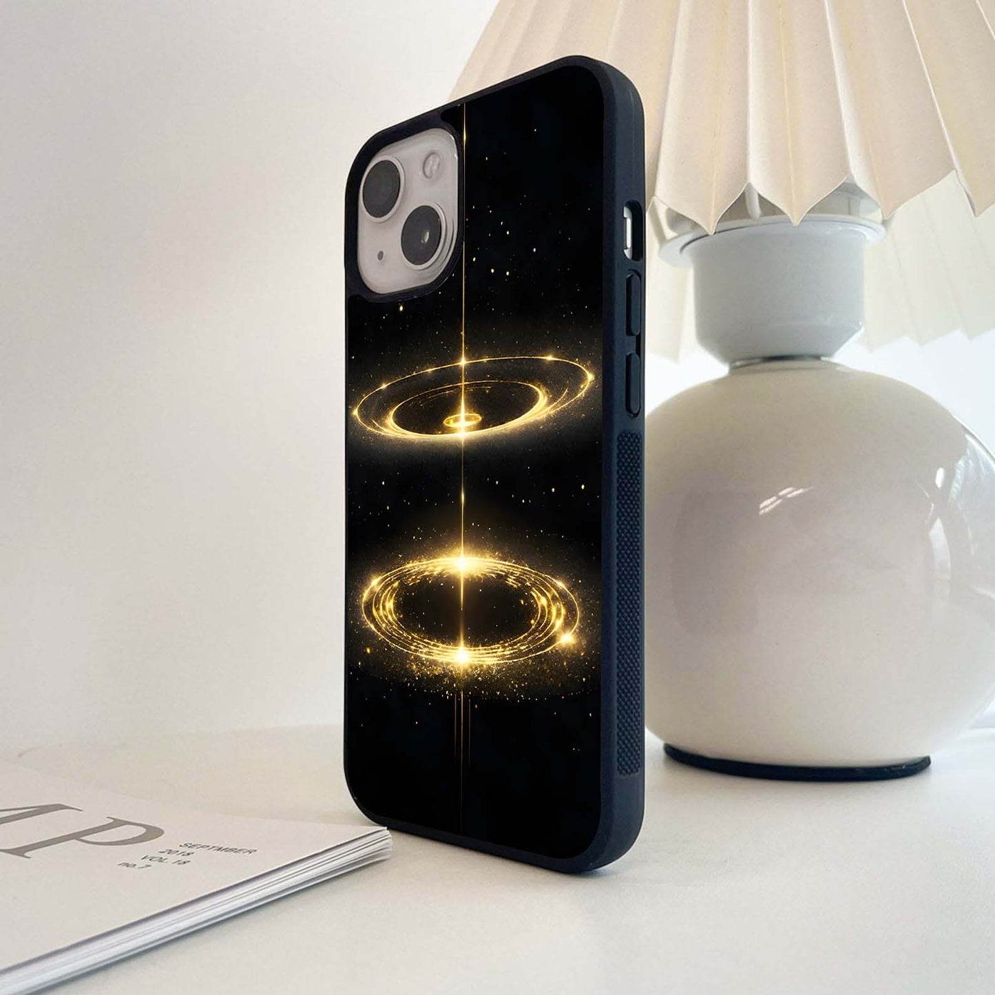 Glitter & Gold Glass Case