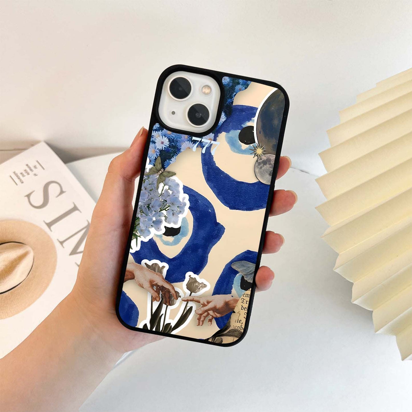 Blue Evil Divine Glass Case