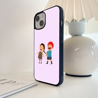 Brother Sister Forever Love Glass Case