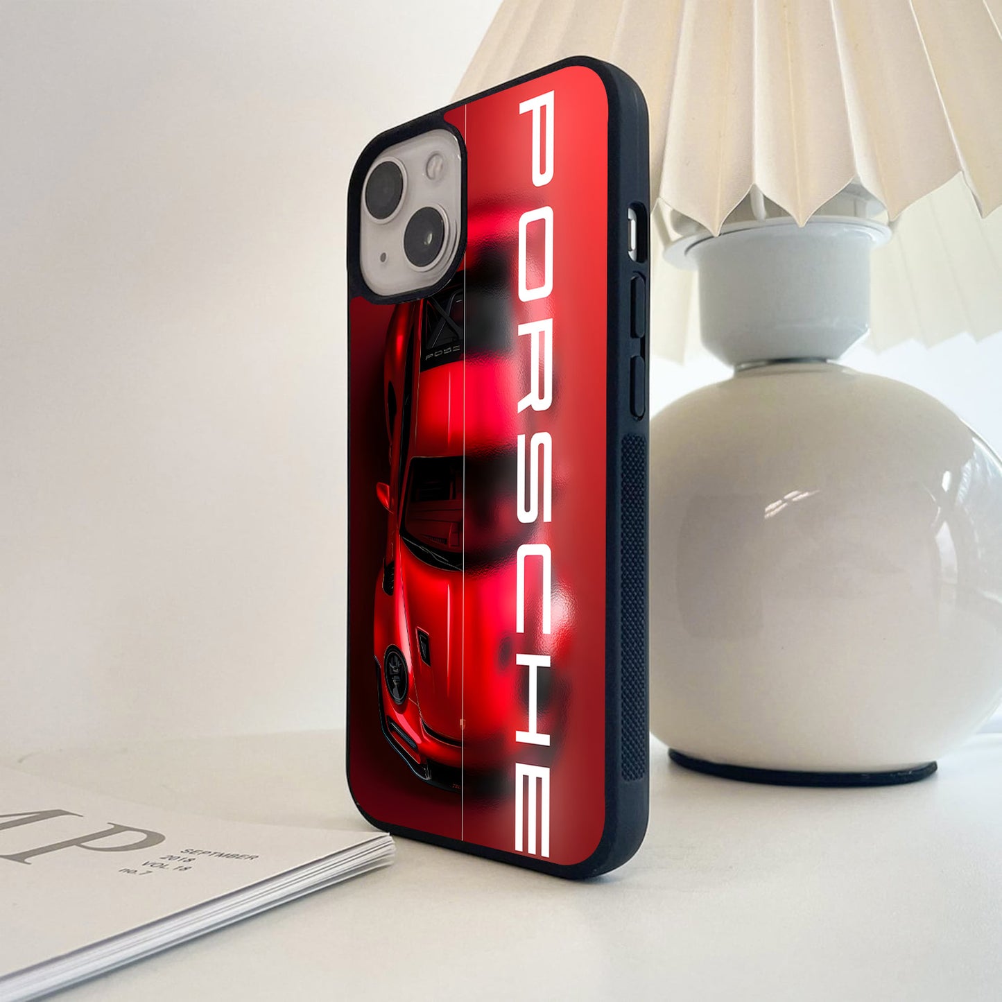 Porsche Crimson Shadow Glass Case