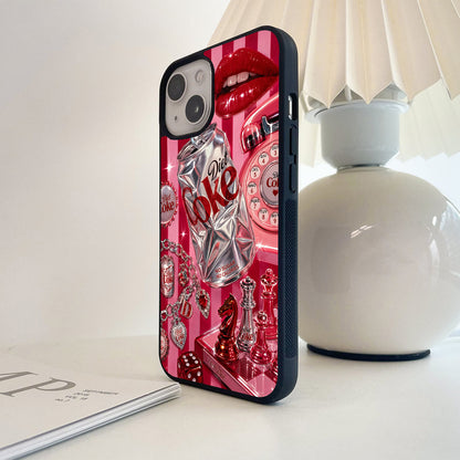 Diet Coke Glam Glass Case