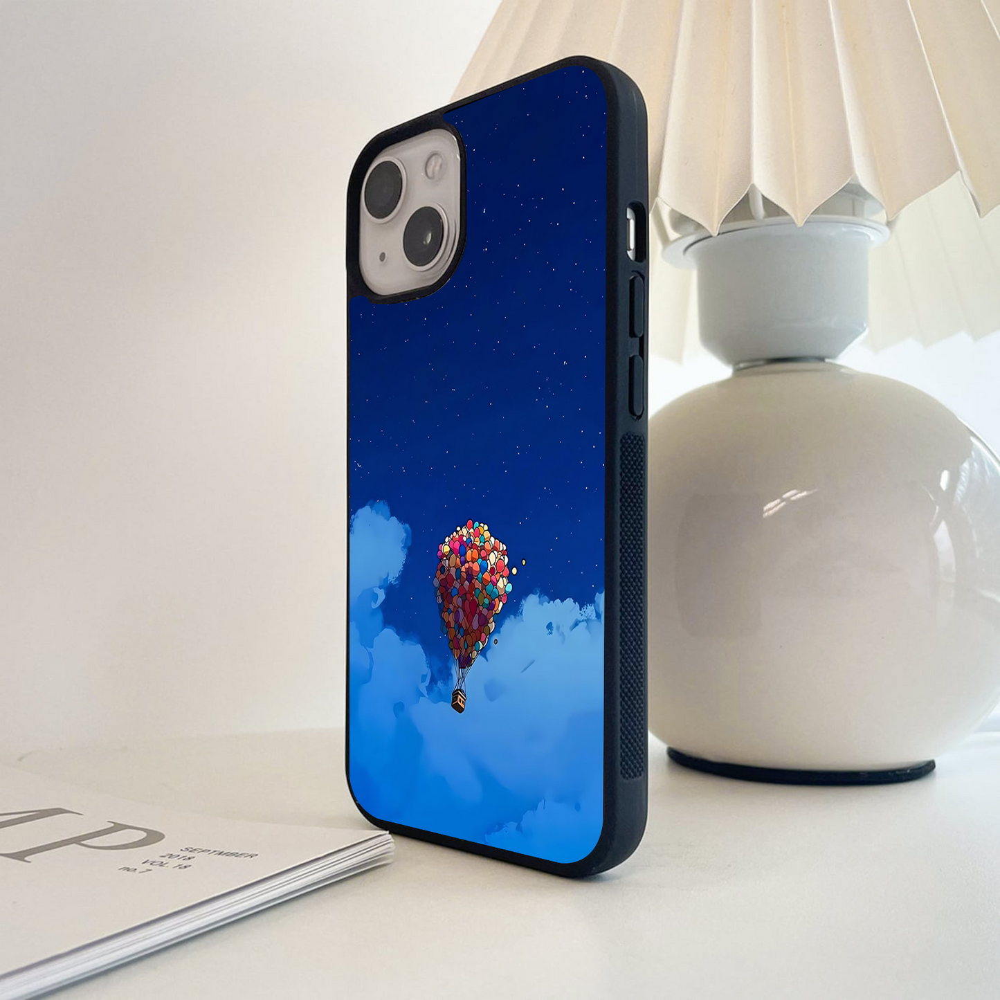 Balloon House Sky Glass Case