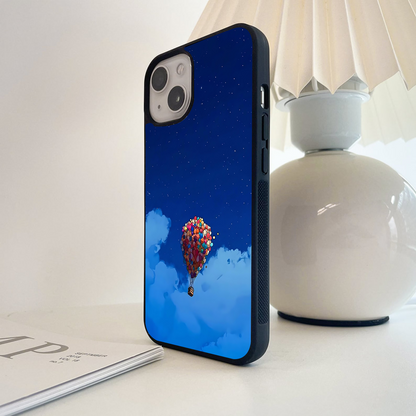 Balloon House Sky Glass Case