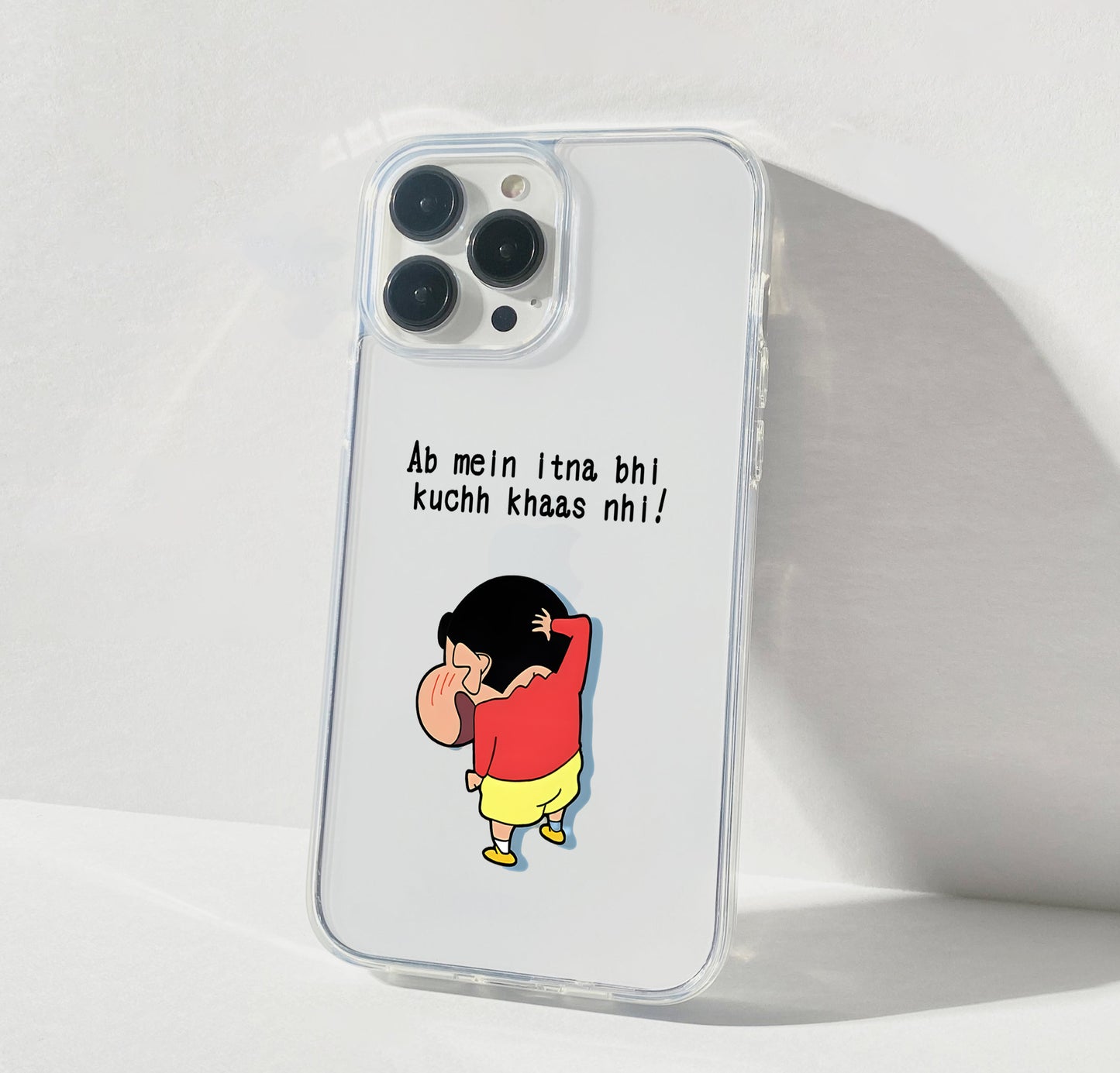 Funny Mood Shinchan Clear Silicon Cover