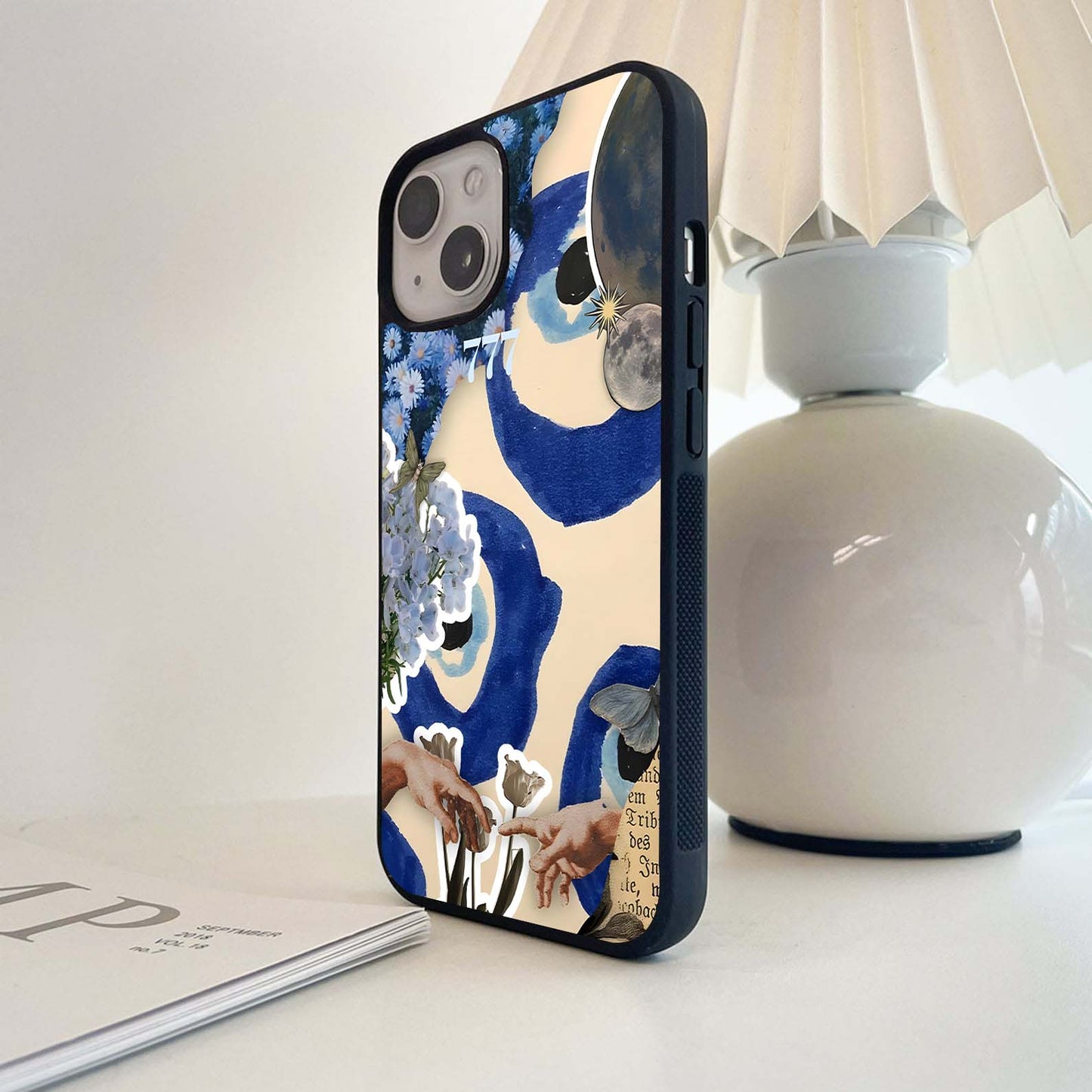 Blue Evil Divine Glass Case