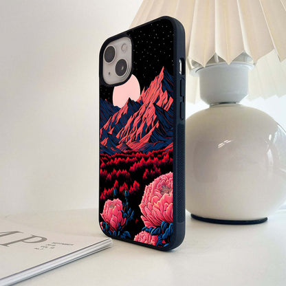 Blush Moon Bloom Glass Case