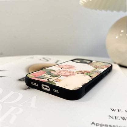 Blossom Serenity Cat Glass Case