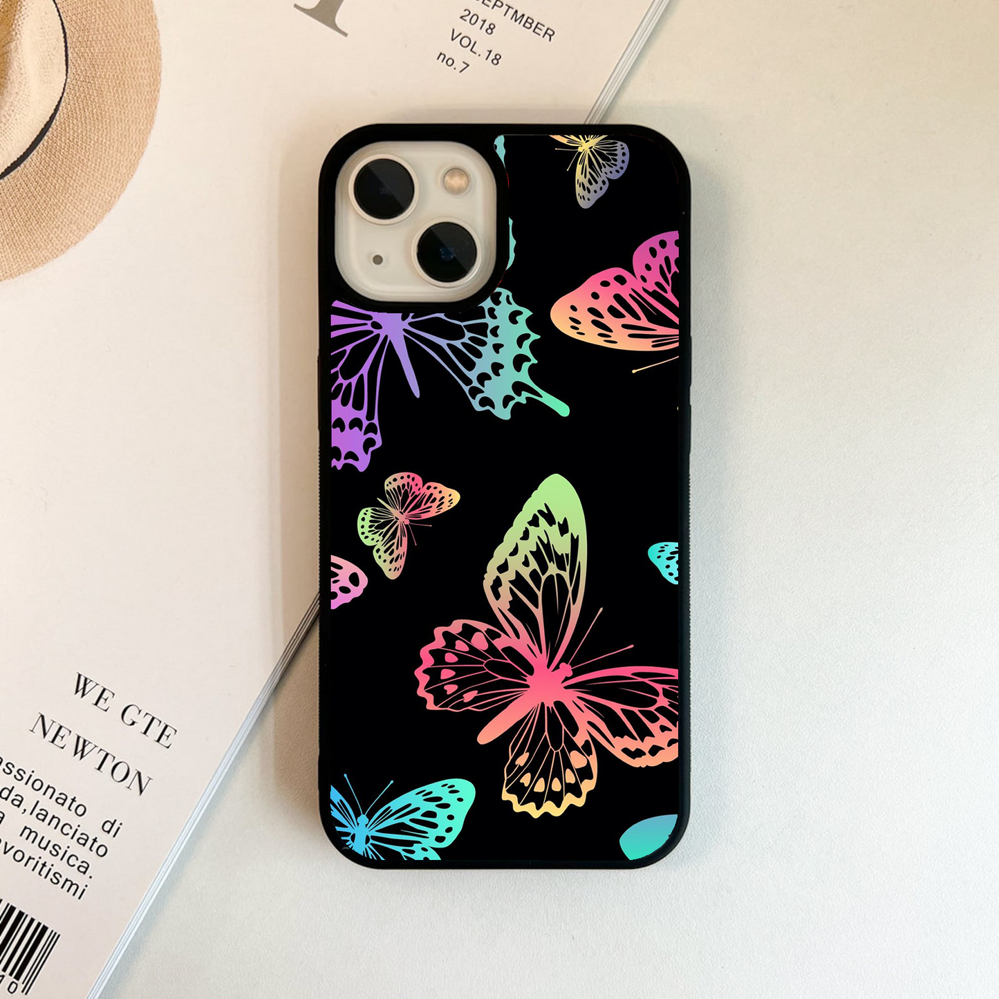 Fanxi Black Butterfly Glass Case