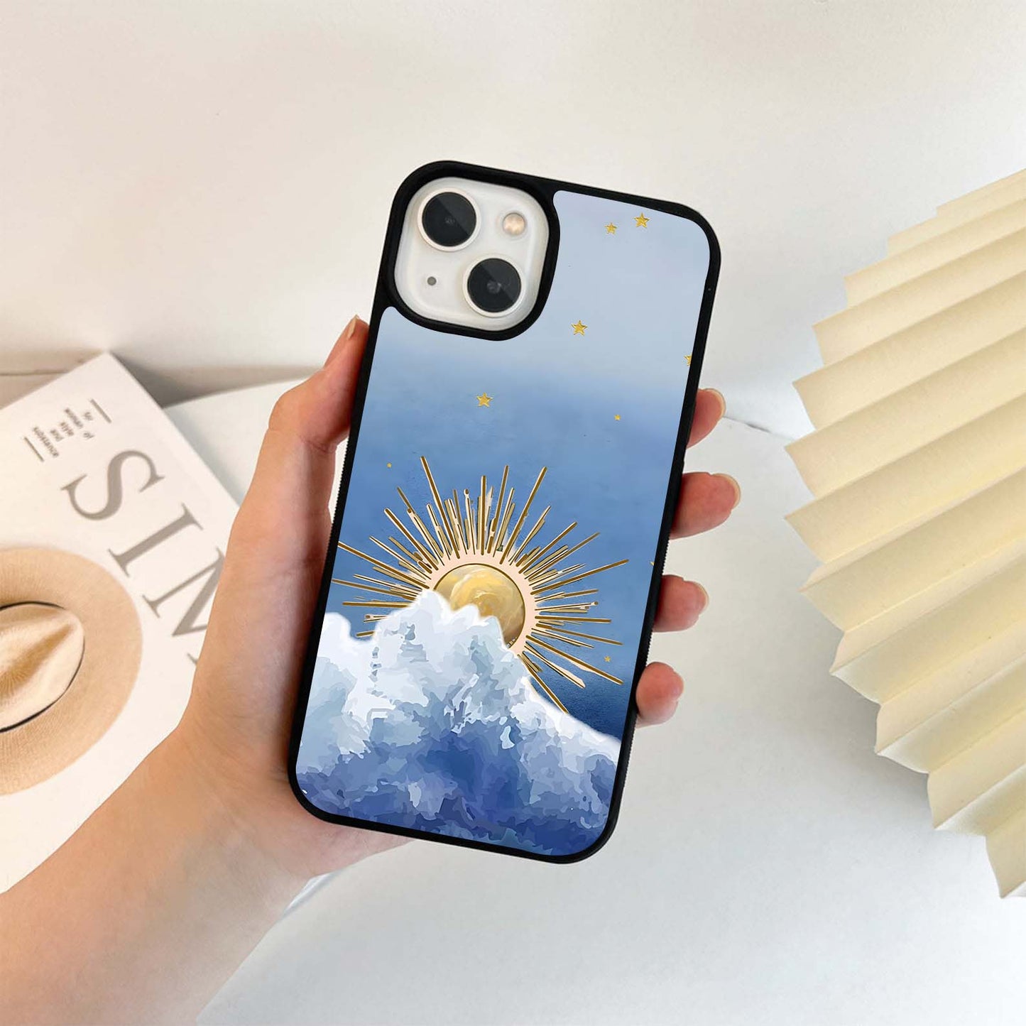 Sunrise Above Clouds Glass Case