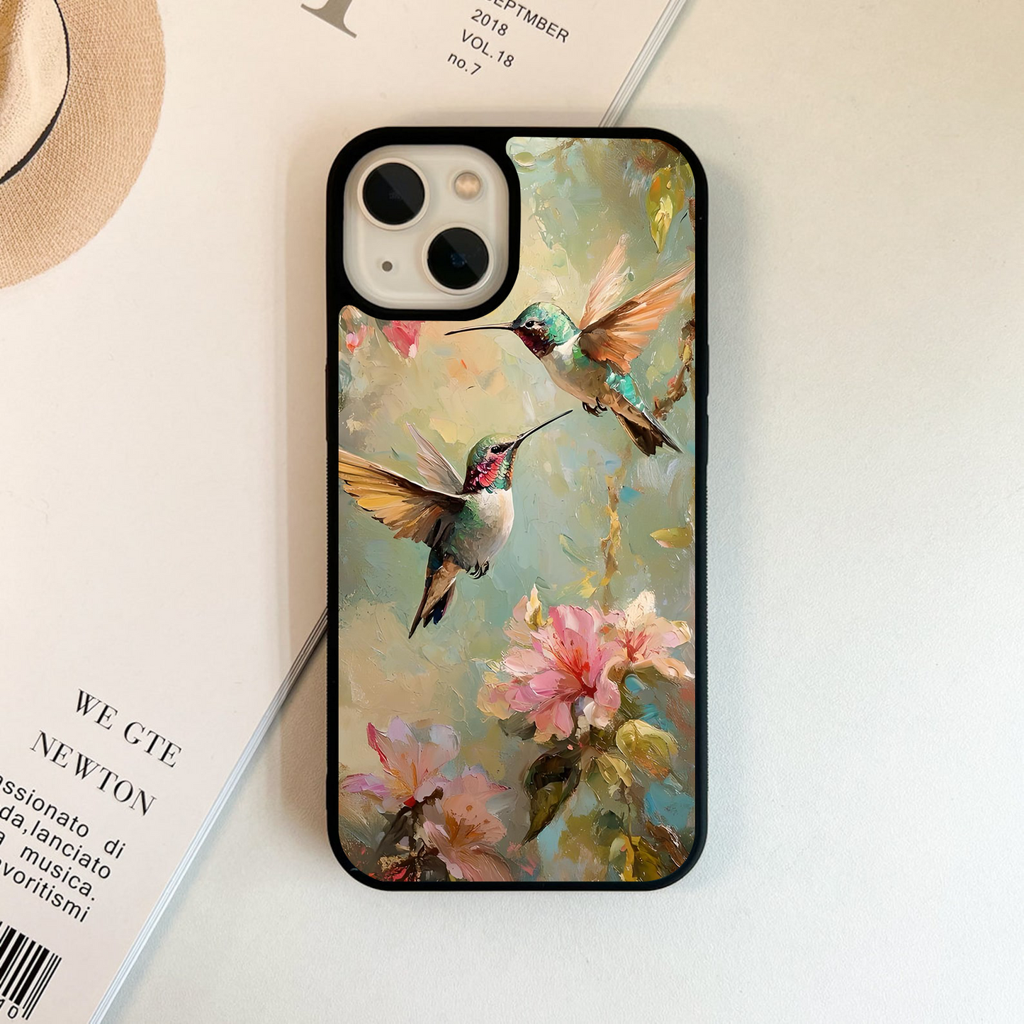 Floral Winged Dance Glass Case