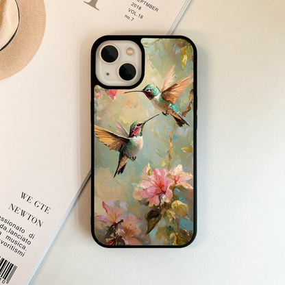 Floral Winged Dance Glass Case