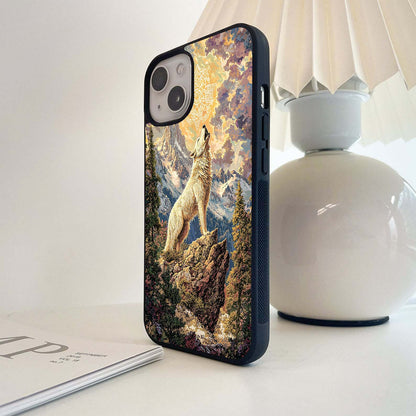 Mystic Wolf Call Glass Case