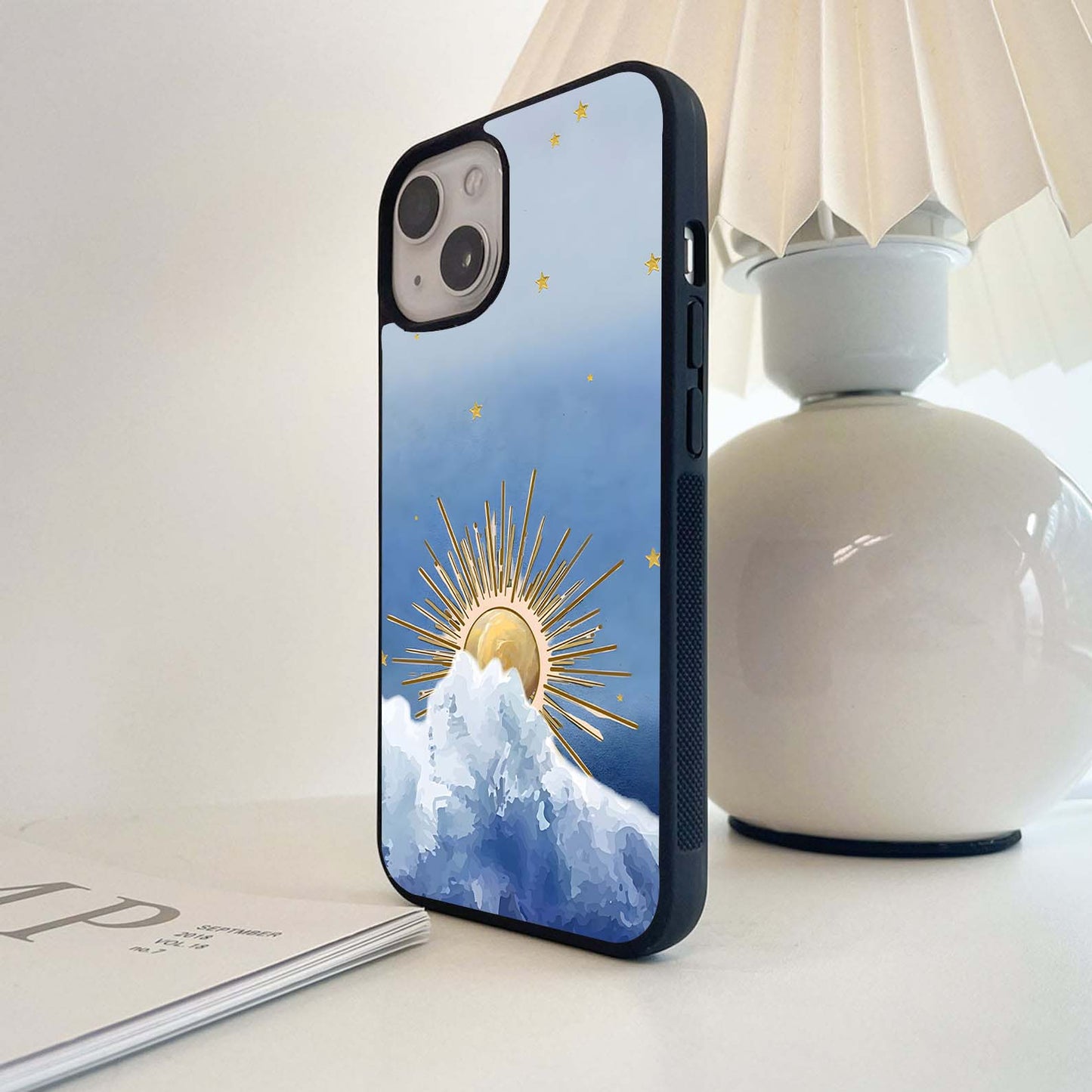 Sunrise Above Clouds Glass Case