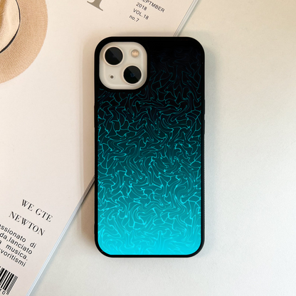 Neon Flow Wave Glass Case