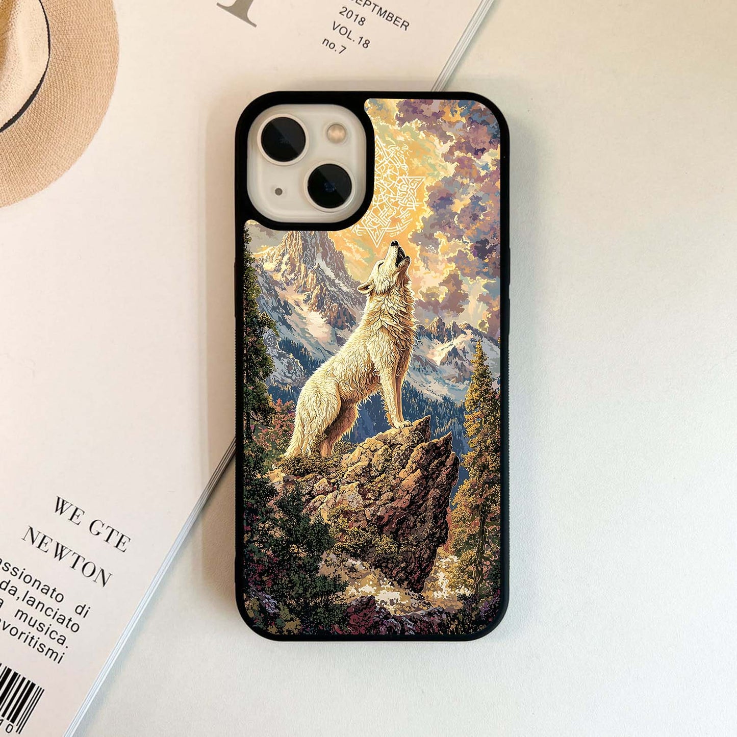 Mystic Wolf Call Glass Case