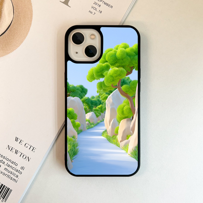 Peaceful Pathway Ride Glass Case