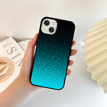Neon Flow Wave Glass Case