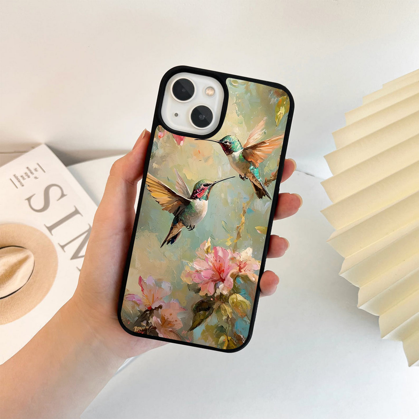 Floral Winged Dance Glass Case