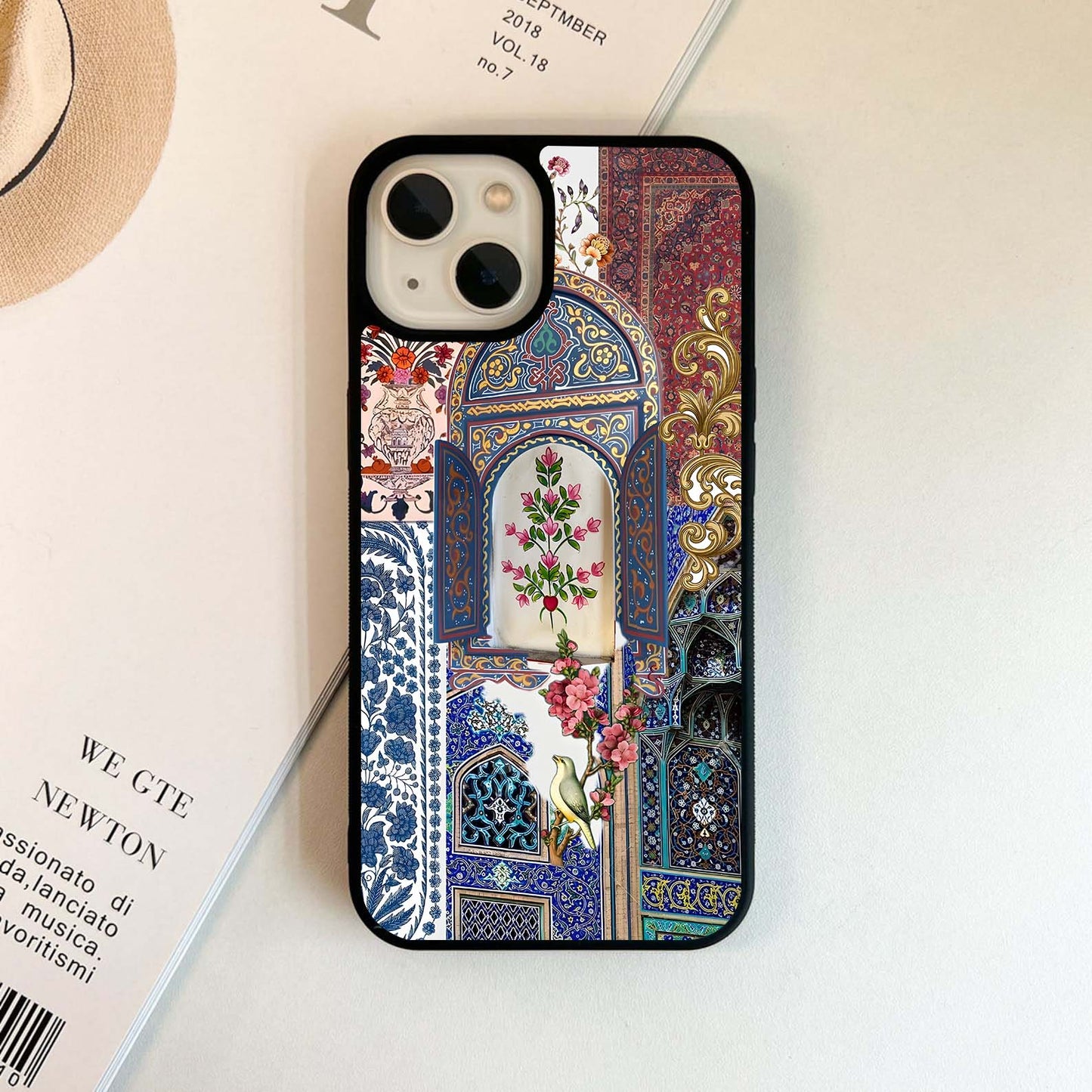 Persian Tile Garden Glass Case