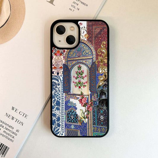 Persian Tile Garden Glass Case