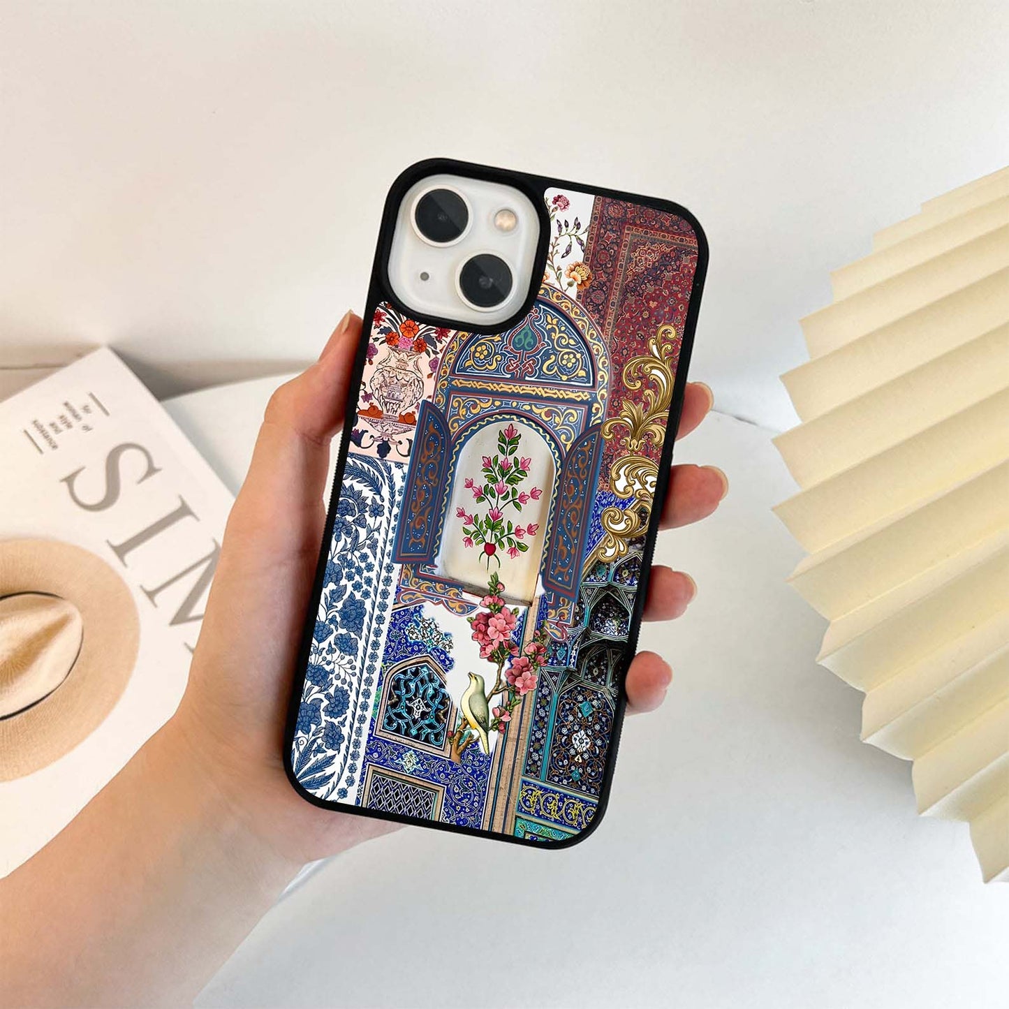 Persian Tile Garden Glass Case