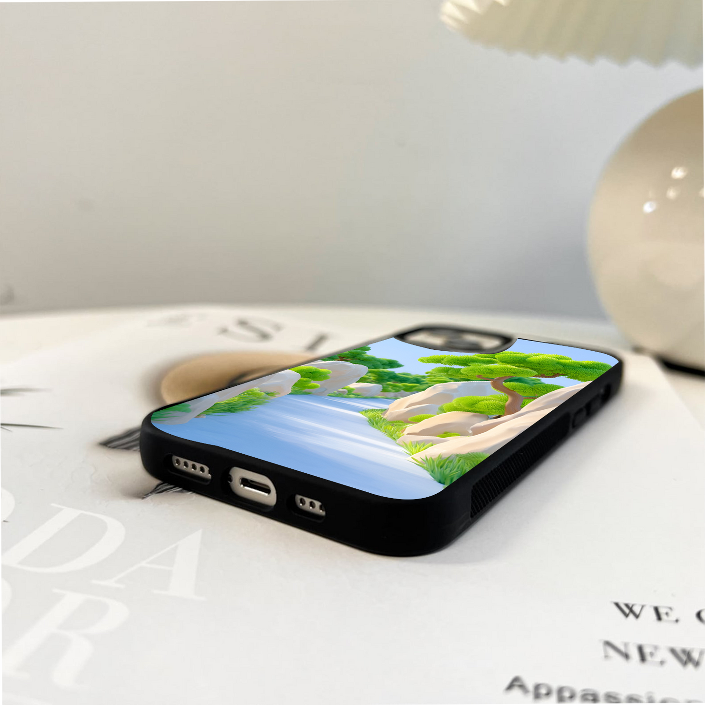 Peaceful Pathway Ride Glass Case