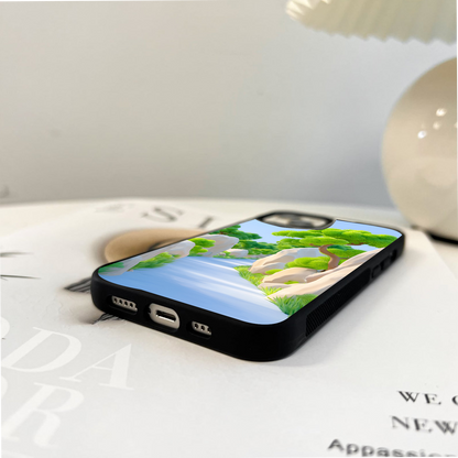 Peaceful Pathway Ride Glass Case